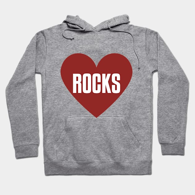 Rocks Funny Cute Love Heart Collector Igneous Hoodie by Mellowdellow